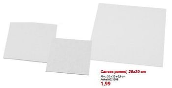 Promoties Canvas paneel - Huismerk - Lobbes - Geldig van 01/03/2024 tot 31/05/2024 bij Lobbes