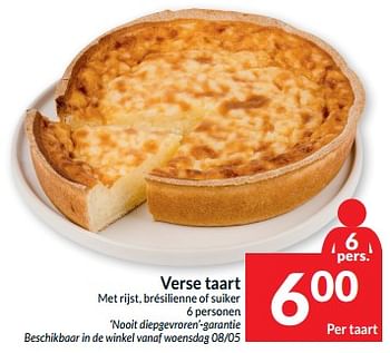 Promotions Verse taart - Produit maison - Intermarche - Valide de 07/05/2024 à 12/05/2024 chez Intermarche