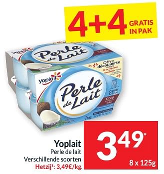 Promoties Yoplait perle de lait - Yoplait - Geldig van 07/05/2024 tot 12/05/2024 bij Intermarche