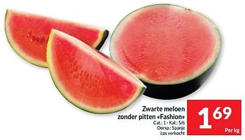 Promoties Zwarte meloen zonder pitten fashion - Huismerk - Intermarche - Geldig van 07/05/2024 tot 12/05/2024 bij Intermarche