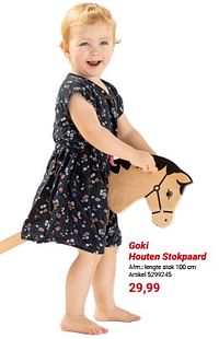 Goki houten stokpaard-Goki