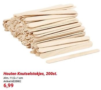 Promoties Houten knutselstokjes - Huismerk - Lobbes - Geldig van 01/03/2024 tot 31/05/2024 bij Lobbes