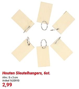 Promoties Houten sleutelhangers - Huismerk - Lobbes - Geldig van 01/03/2024 tot 31/05/2024 bij Lobbes