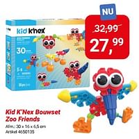 Promoties Kid k`nex bouwset zoo friends - Kid K'nex - Geldig van 01/03/2024 tot 31/05/2024 bij Lobbes