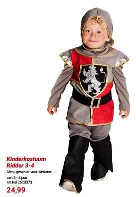 Promoties Kinderkostuum ridder 3 4 - Huismerk - Lobbes - Geldig van 01/03/2024 tot 31/05/2024 bij Lobbes