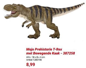Promoties Mojo prehistorie t rex met bewegende kaak 387258 - Huismerk - Lobbes - Geldig van 01/03/2024 tot 31/05/2024 bij Lobbes