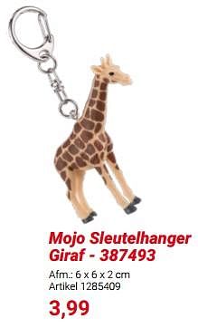 Promoties Mojo sleutelhanger giraf 387493 - Mojo - Geldig van 01/03/2024 tot 31/05/2024 bij Lobbes