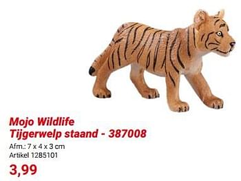Promoties Mojo wildlife tijgerwelp staand 387008 - Mojo - Geldig van 01/03/2024 tot 31/05/2024 bij Lobbes