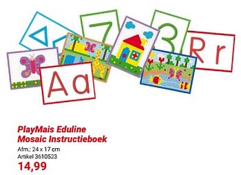 Promoties Playmais eduline mosaic instructieboek - PlayMais - Geldig van 01/03/2024 tot 31/05/2024 bij Lobbes