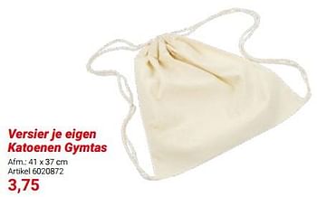 Promoties Versier je eigen katoenen gymtas - Huismerk - Lobbes - Geldig van 01/03/2024 tot 31/05/2024 bij Lobbes