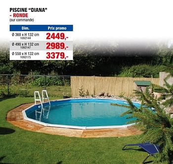 Promotions Piscine diana - ronde - Produit maison - Hubo  - Valide de 17/04/2024 à 30/06/2024 chez Hubo