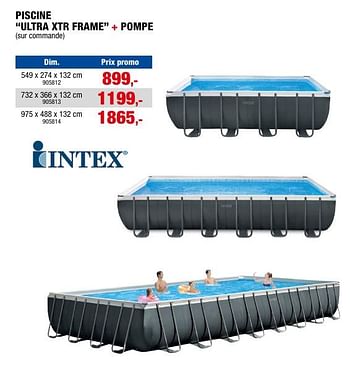 Promoties Piscine ultra xtr frame + pompe - Intex - Geldig van 17/04/2024 tot 30/06/2024 bij Hubo