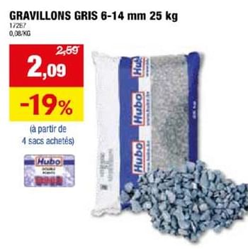 Promoties Gravillons gris - Huismerk - Hubo  - Geldig van 24/04/2024 tot 05/05/2024 bij Hubo