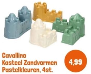 Promoties Cavallino kasteel zandvormen pastelkleuren - Huismerk - Lobbes - Geldig van 28/04/2024 tot 28/05/2024 bij Lobbes