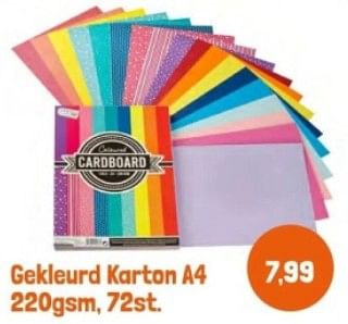 Promoties Gekleurd karton a4 - Huismerk - Lobbes - Geldig van 28/04/2024 tot 28/05/2024 bij Lobbes