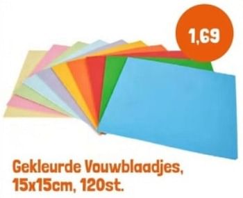 Promoties Gekleurde vouwblaadjes - Huismerk - Lobbes - Geldig van 28/04/2024 tot 28/05/2024 bij Lobbes