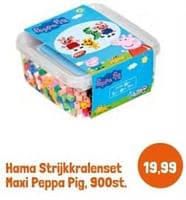 Promoties Hama strijkkralenset maxi peppa pig - Hama - Geldig van 28/04/2024 tot 28/05/2024 bij Lobbes