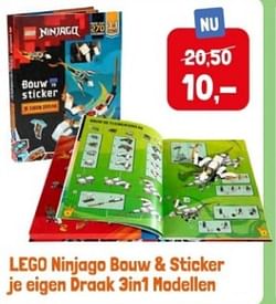 Lego ninjago bouw + sticker je eigen draak 3in1 modellen