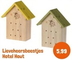 Lieveheersbeestjes hotel hout