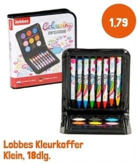 Promoties Lobbes kleurkoffer klein - Huismerk - Lobbes - Geldig van 28/04/2024 tot 28/05/2024 bij Lobbes