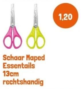 Promoties Schaar maped essentails rechtshandig - Maped - Geldig van 28/04/2024 tot 28/05/2024 bij Lobbes