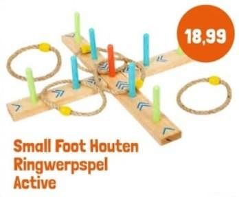 Promoties Small foot houten ringwerpspel active - Small Foot - Geldig van 28/04/2024 tot 28/05/2024 bij Lobbes