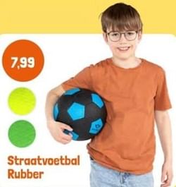 Straatvoetbal rubber