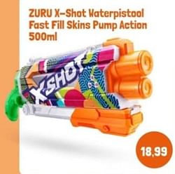Zuru x shot waterpistool fast fill skins pump action