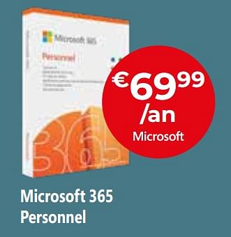 Promoties Microsoft 365 personnel - Microsoft - Geldig van 26/04/2024 tot 31/05/2024 bij Exellent