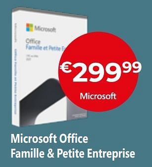 Promoties Microsoft office famille + petite entreprise - Microsoft - Geldig van 26/04/2024 tot 31/05/2024 bij Exellent