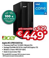 Promotions Acer aspire xc-1780 i5422 be - Acer - Valide de 26/04/2024 à 31/05/2024 chez Exellent