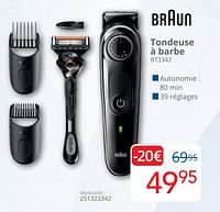Promotions Braun tondeuse à barbe bt3342 - Braun - Valide de 01/05/2024 à 31/05/2024 chez Eldi