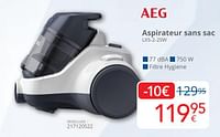Promotions Aeg aspirateur sans sac lx5-2-2sw - AEG - Valide de 01/05/2024 à 31/05/2024 chez Eldi