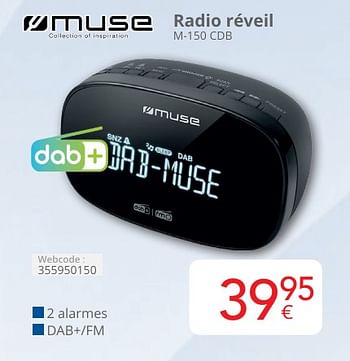 Promoties Muse radio réveil m-150 cdb - Muse - Geldig van 01/05/2024 tot 31/05/2024 bij Eldi
