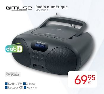 Promoties Muse radio numérique md-208db - Muse - Geldig van 01/05/2024 tot 31/05/2024 bij Eldi