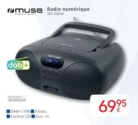Promotions Muse radio numérique md-208db - Muse - Valide de 01/05/2024 à 31/05/2024 chez Eldi