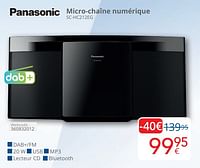 Promotions Panasonic micro-chaîne numérique sc-hc212eg - Panasonic - Valide de 01/05/2024 à 31/05/2024 chez Eldi