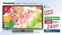 Promotions Panasonic smart tv full hd 32``-81 cm tx32m36e - Panasonic - Valide de 01/05/2024 à 31/05/2024 chez Eldi