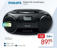 Promotions Philips radio-cd numérique azb500 - Philips - Valide de 01/05/2024 à 31/05/2024 chez Eldi