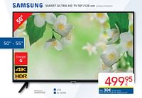 Promotions Samsung smart ultra hd tv 50``-126 cm ue50au7090xxn - Samsung - Valide de 01/05/2024 à 31/05/2024 chez Eldi