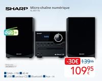 Promotions Sharp micro-chaîne numérique xl-b517d - Sharp - Valide de 01/05/2024 à 31/05/2024 chez Eldi