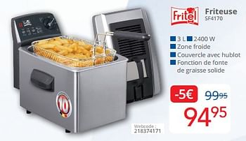 Promoties Fritel friteuse sf4170 - Fritel - Geldig van 01/05/2024 tot 31/05/2024 bij Eldi