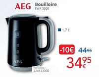 Promotions Aeg bouilloire ewa 3300 - AEG - Valide de 01/05/2024 à 31/05/2024 chez Eldi