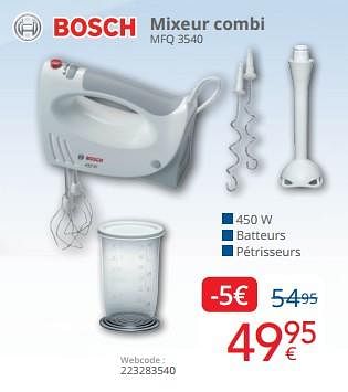 Promoties Bosch mixeur combi mfq 3540 - Bosch - Geldig van 01/05/2024 tot 31/05/2024 bij Eldi
