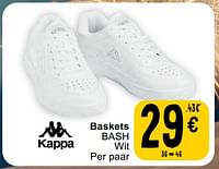 Promoties Baskets bash wit - Kappa - Geldig van 07/05/2024 tot 18/05/2024 bij Cora