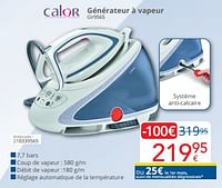Promotions Calor générateur à vapeur gv9565 - Calor - Valide de 01/05/2024 à 31/05/2024 chez Eldi
