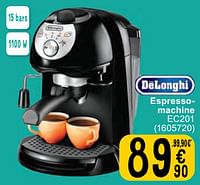 Promoties Delonghi espressomachine ec201 - Delonghi - Geldig van 07/05/2024 tot 18/05/2024 bij Cora