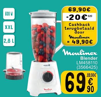 Promoties Moulinex blender lm458110 - Moulinex - Geldig van 07/05/2024 tot 18/05/2024 bij Cora