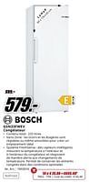 Promotions Bosch gsn33fwev congélateur - Bosch - Valide de 04/05/2024 à 12/05/2024 chez Media Markt