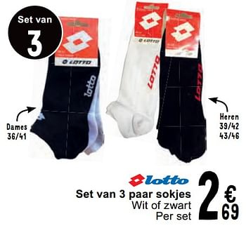 Promoties Set van 3 paar sokjes - Lotto - Geldig van 07/05/2024 tot 18/05/2024 bij Cora